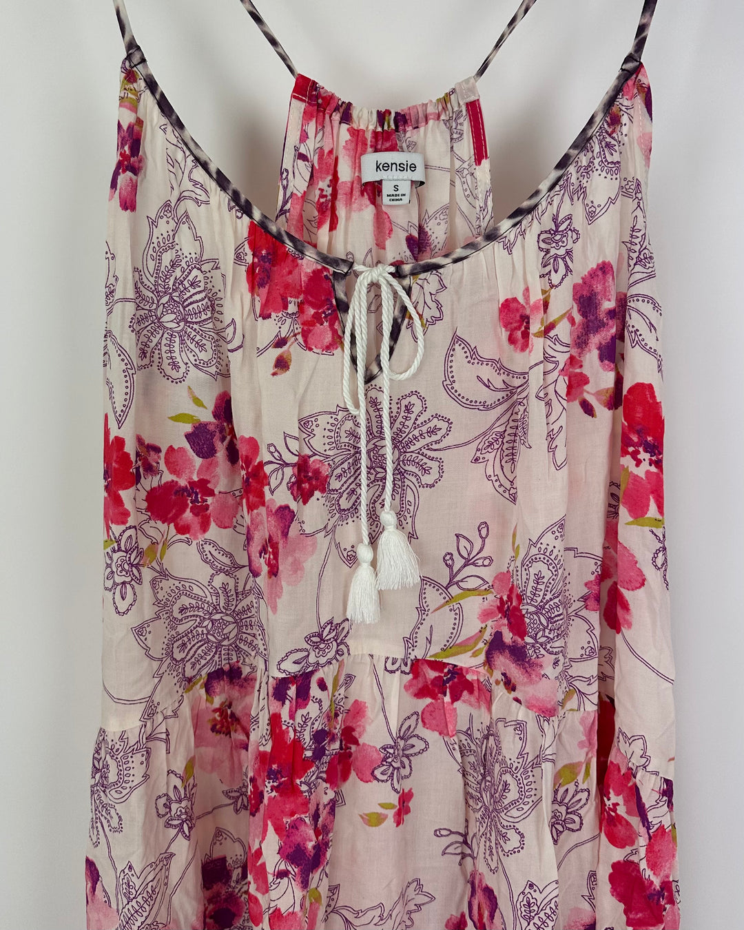Pink Floral Dress- Size 4/6