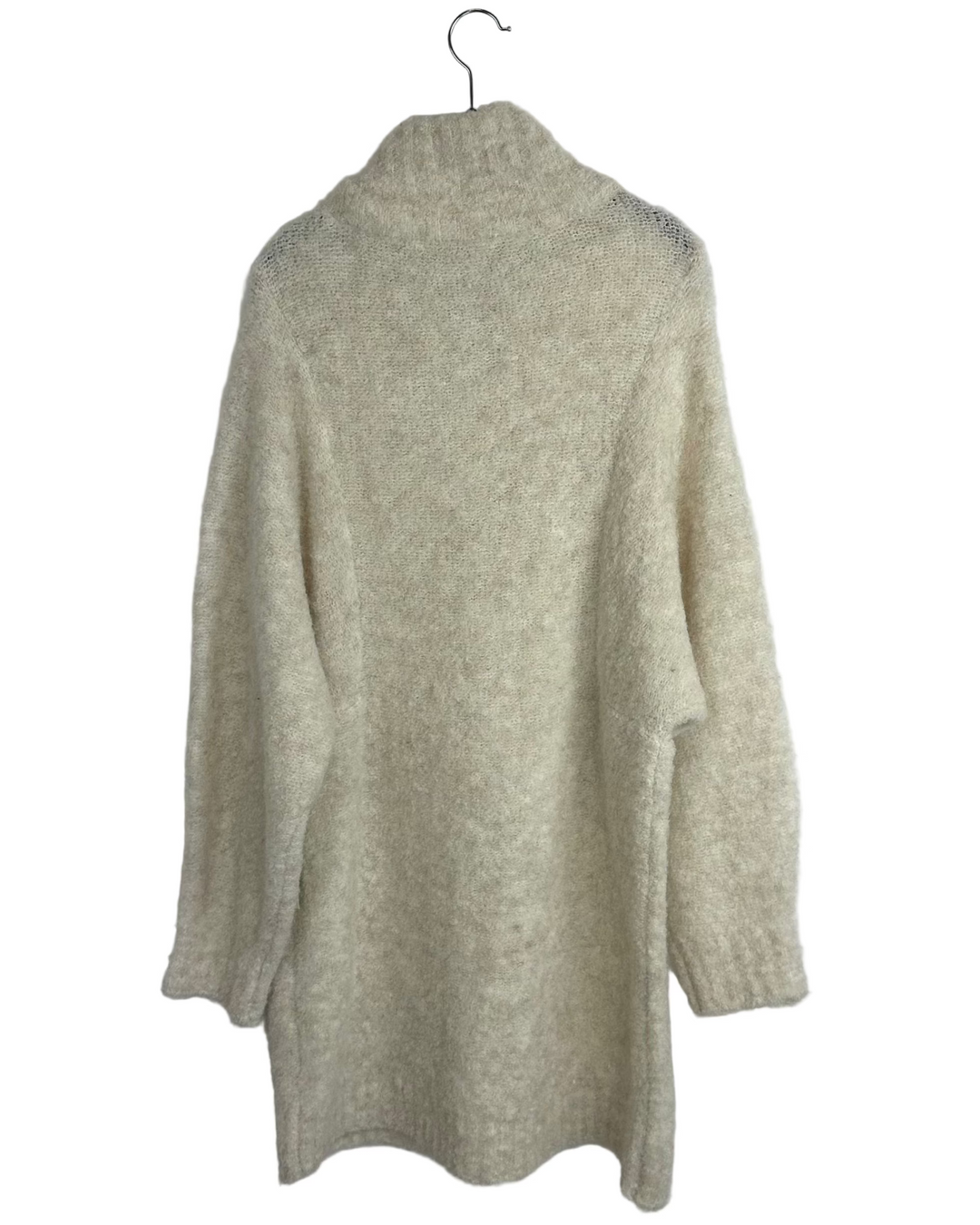 Cream Knit Coat - Size 8/10