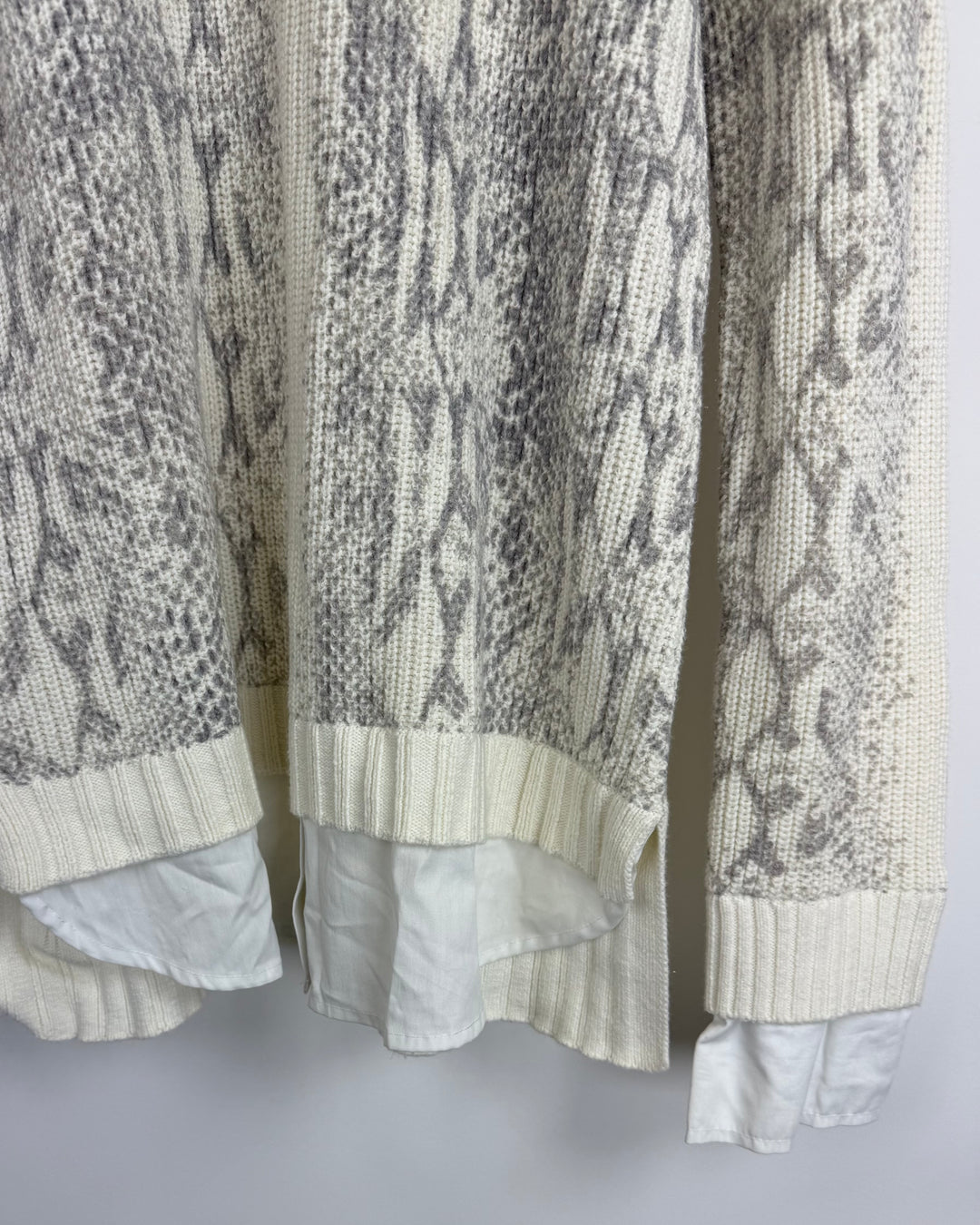 Mock-Neck Layered Sweater - Size 6/8