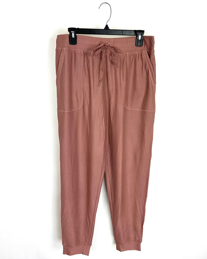 Dusty Rose Pink Jogger Sweatpants - Size 8/10