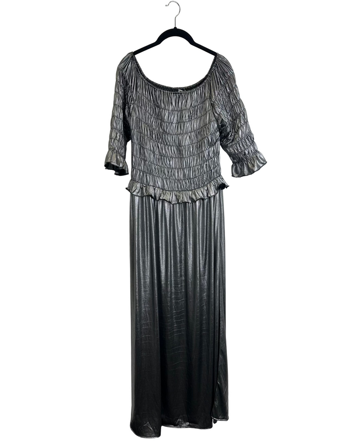 Batsheva Silver Dress - Size 4/6