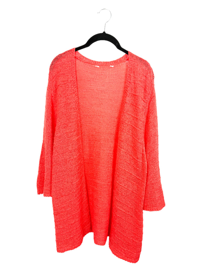 Coral Knit Cardigan - Large