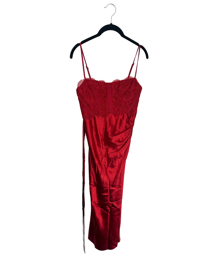 Ruby Red Lace Dress - Size 4