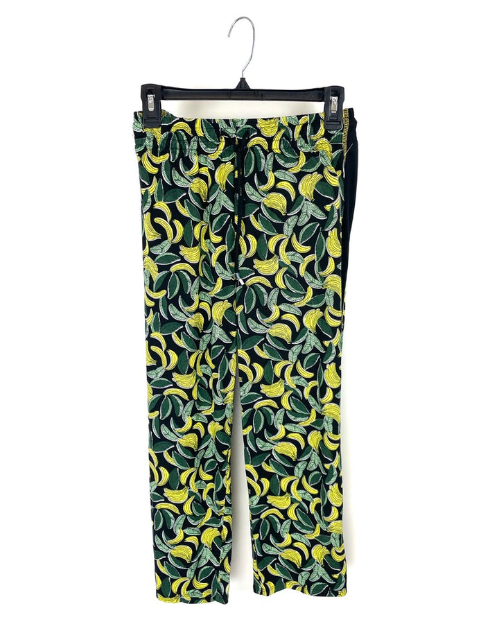 Banana Print Lounge Capri Pants - Small