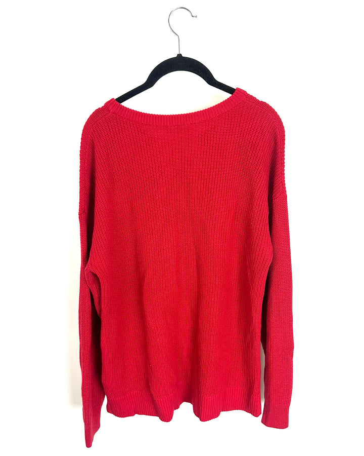 Red Santa Baby Sweater- Size 6/8