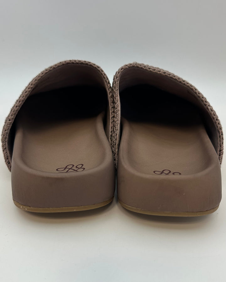 Dusty Brown Embroidered Clog - Size 8, 9, and 10