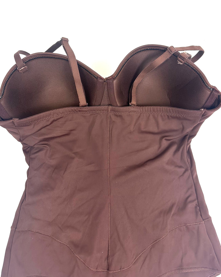 Brown Underwire Shapewear Bodysuit - Medium