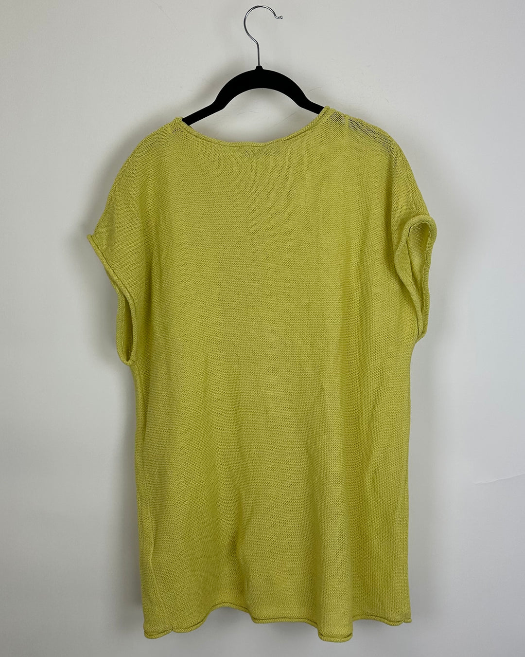 Zara Yellow Knit Top - Oversized Small