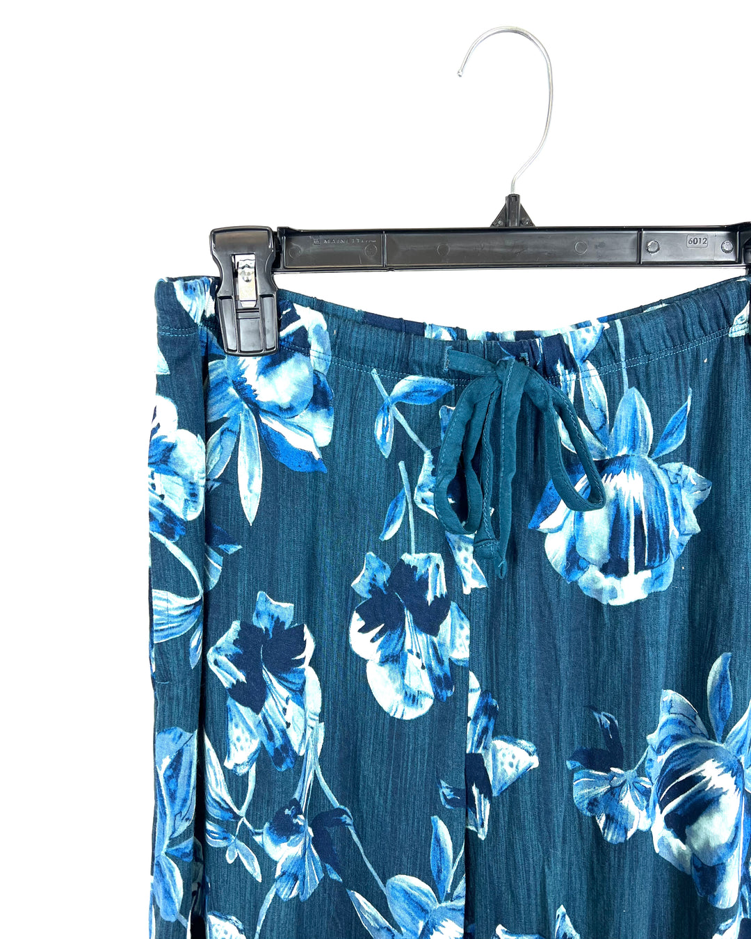 Pacific Blue Sleepwear Bottoms with Floral Print - Size 4-6
