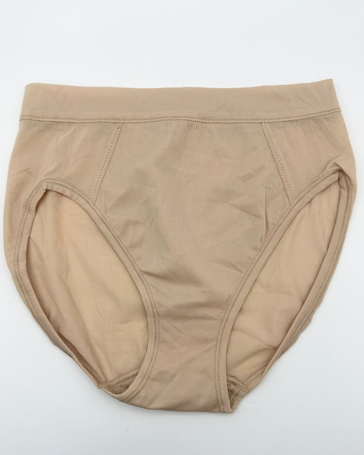 Pink, Tan and Blue High Waist Brief Underwear Pack of 3 - Medium