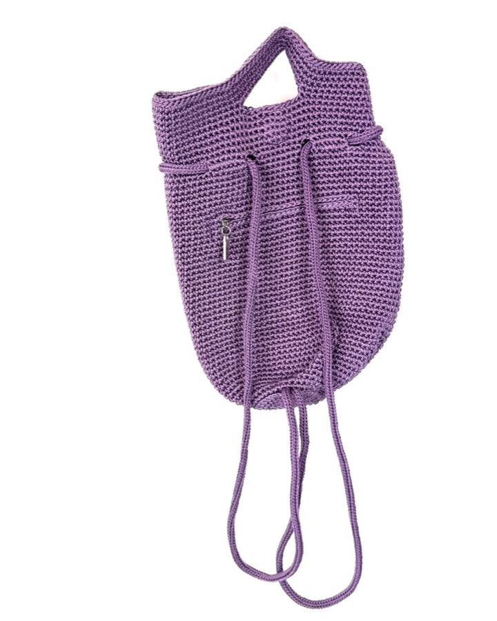 Purple Crochet Convertible Packpack