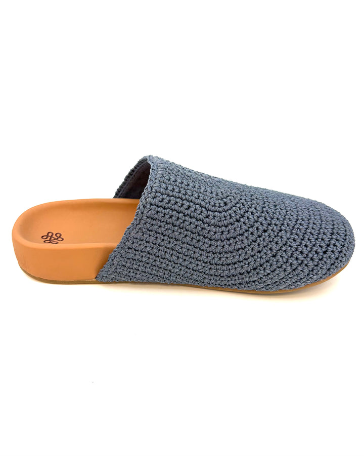 KIDS Dusty Blue Crochet Clogs - Size 4Y