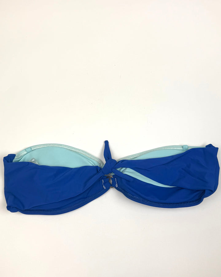 Bright Blue & Sky Blue Convertible Bikini Top - Small