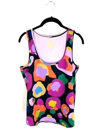 Colorful Abstract Athletic Tank Top - Size 4/6 and 12/14