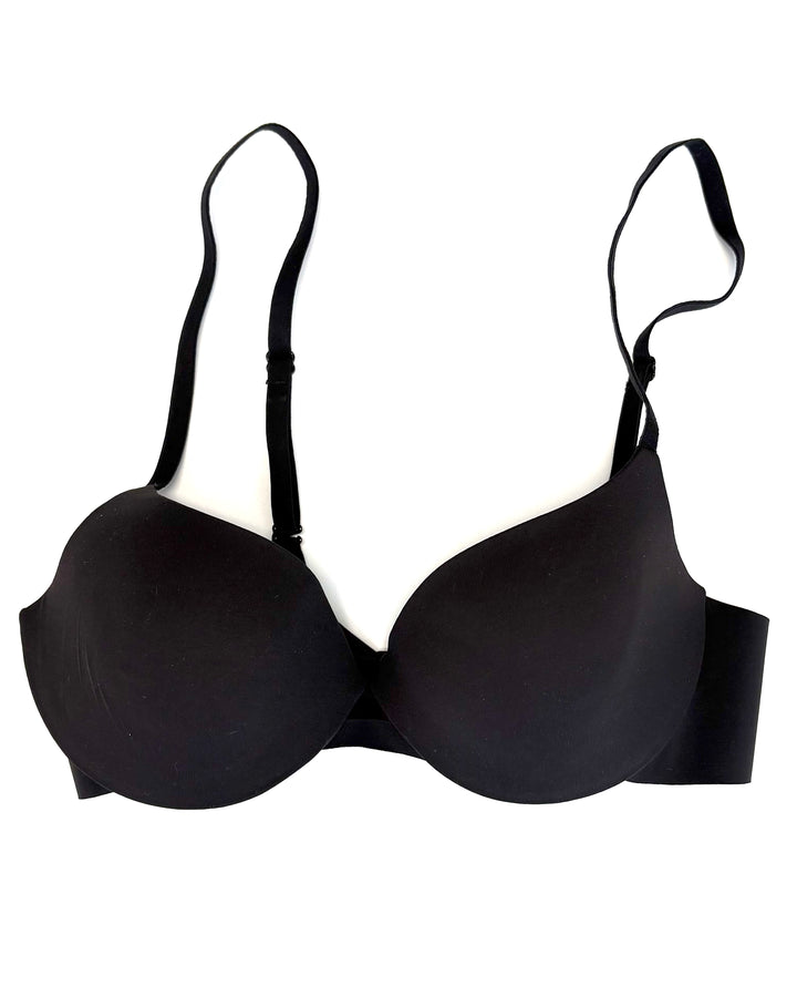 Smooth Black Standard Push Up Bra - 34 B