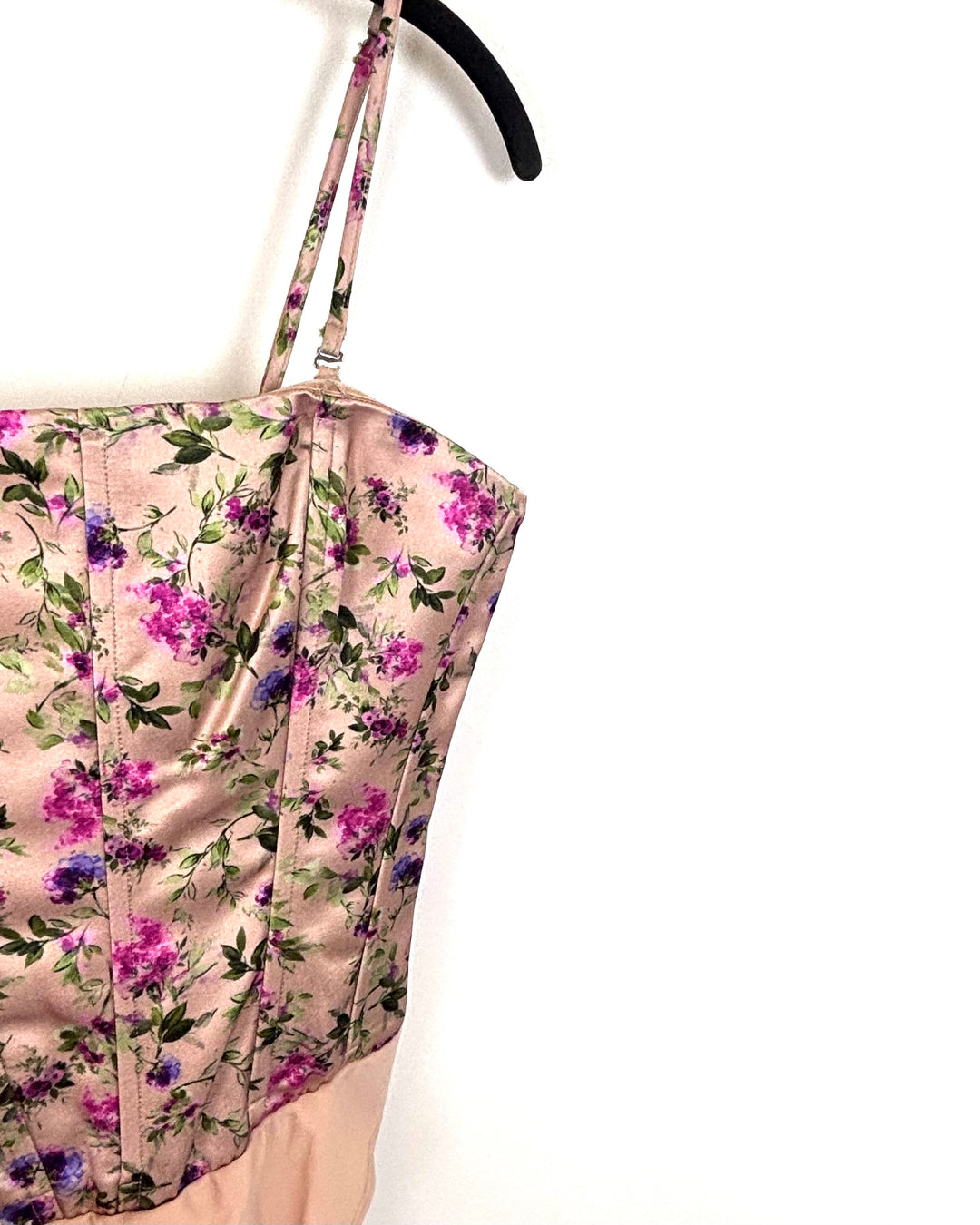 Light Pink Floral Bodysuit - Size 4