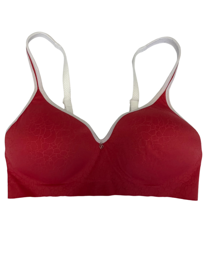 Red Seamless and Wireless Bra - 34B, 34C, 38C and 40DD