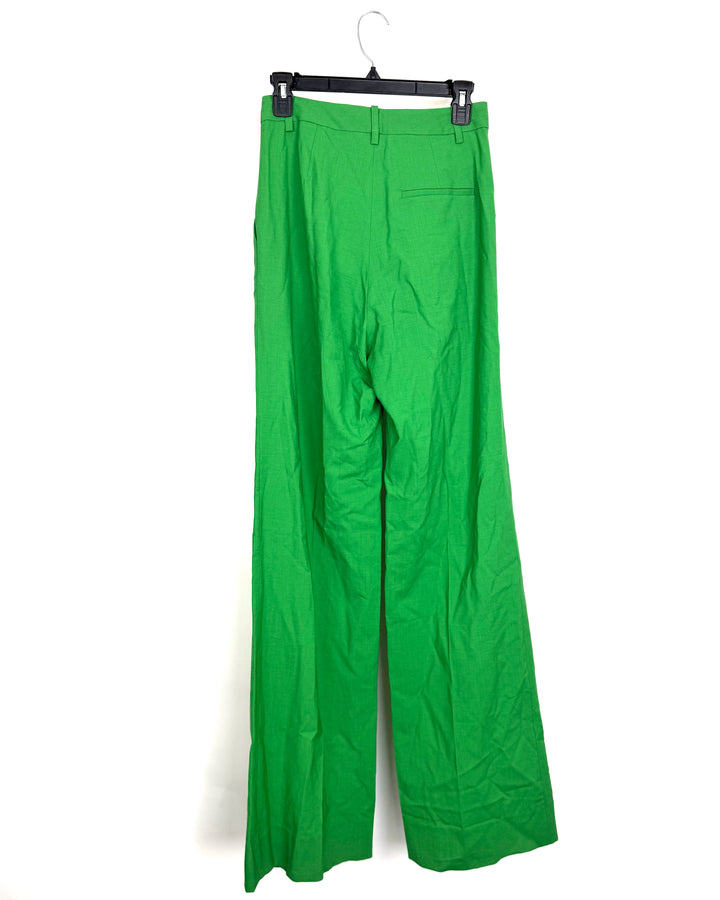 Green Pleated Trousers - Size 2/4