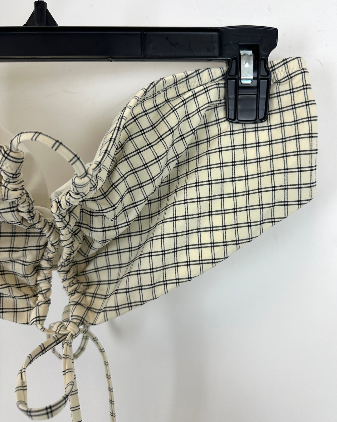 Tommy Hilfiger Cream Check Halter Bikini Set - Extra Large