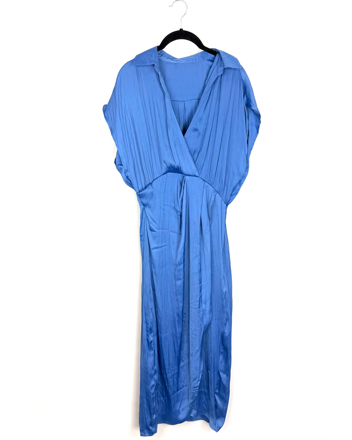Blue Collared Sleeveless Dress - SIze 2/4