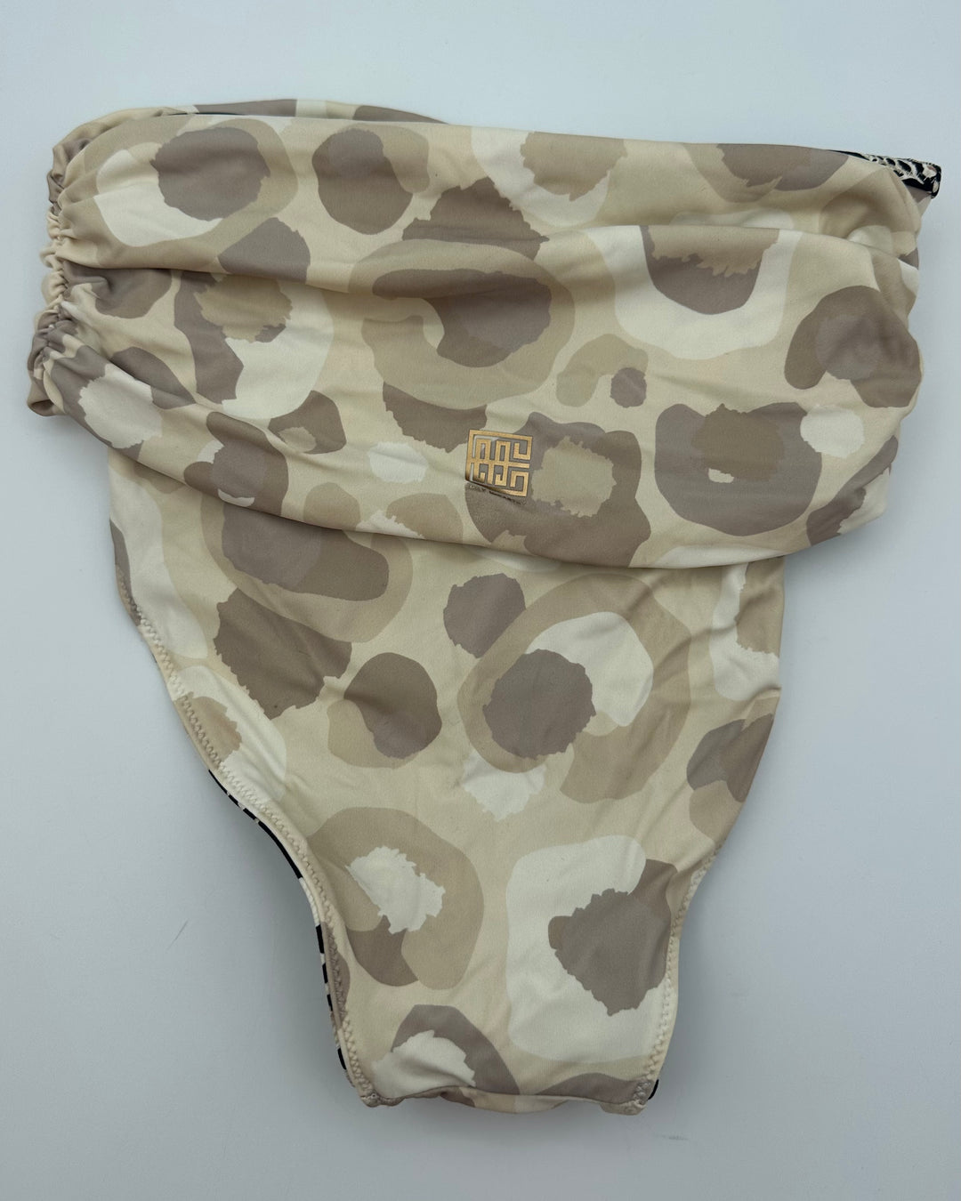 Black Seashell Print Reversible Swim Bottom - Extra Small and Extra Large