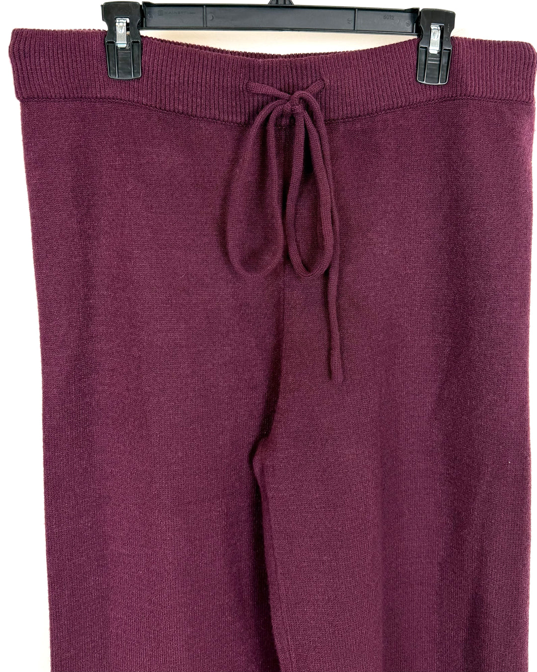 Dark Burgundy Knit Sweatpants - Size 16W/18W