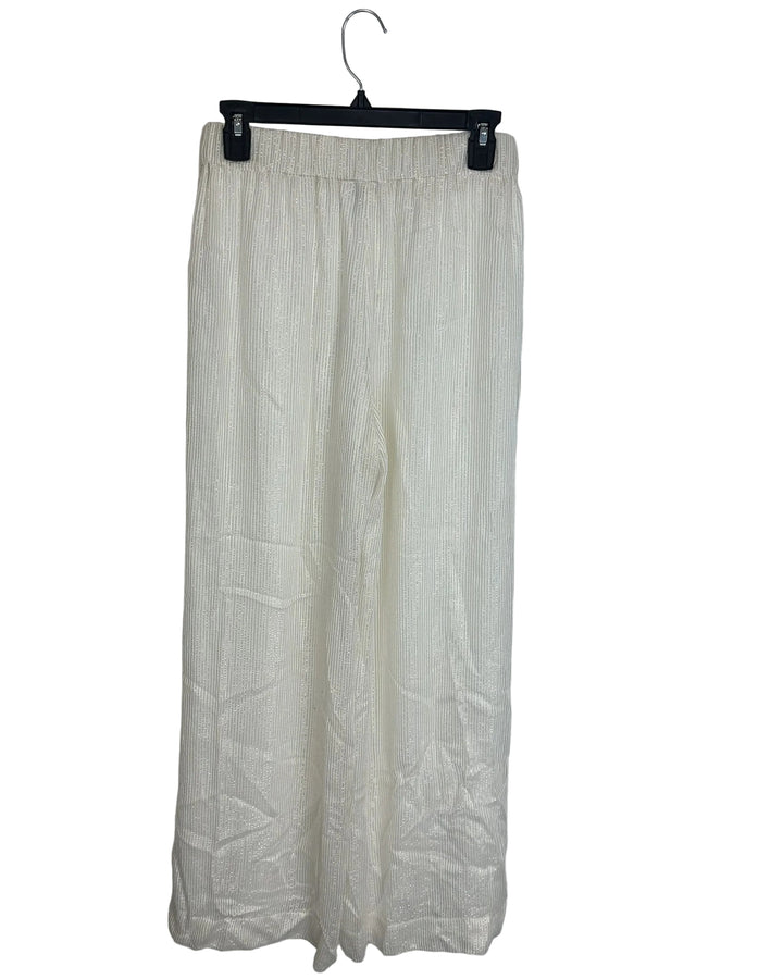 White with Gold Tinsel Pants- Size 2/4