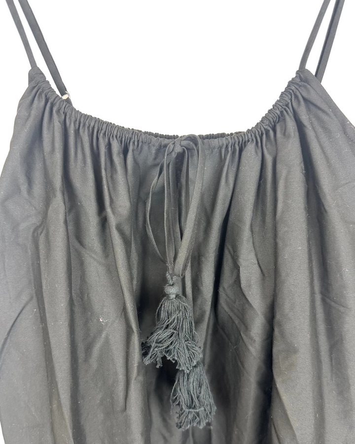 Black Tassel Tie Dress - Size 10/12