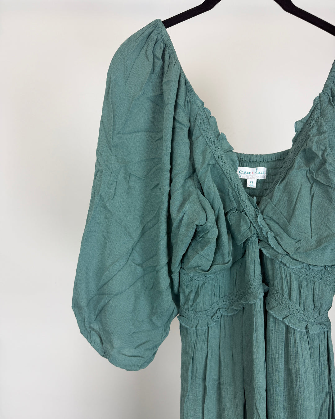 Sage Ruffle Dress - Size 2/4 and Size 6/8