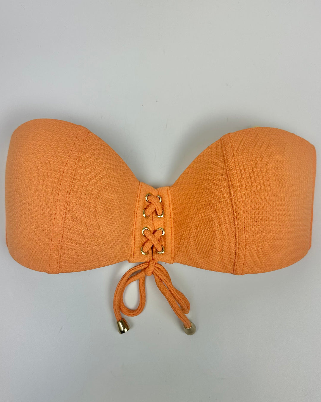 Creamsicle Orange Textured Convertible Bikini Top - S, M, L, XL
