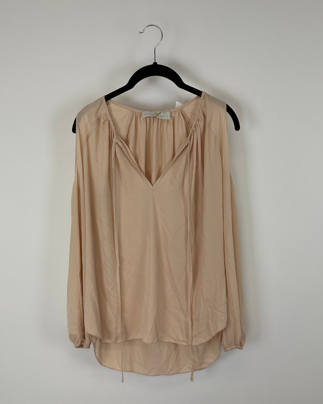 Beige Cold Shoulder top - Small