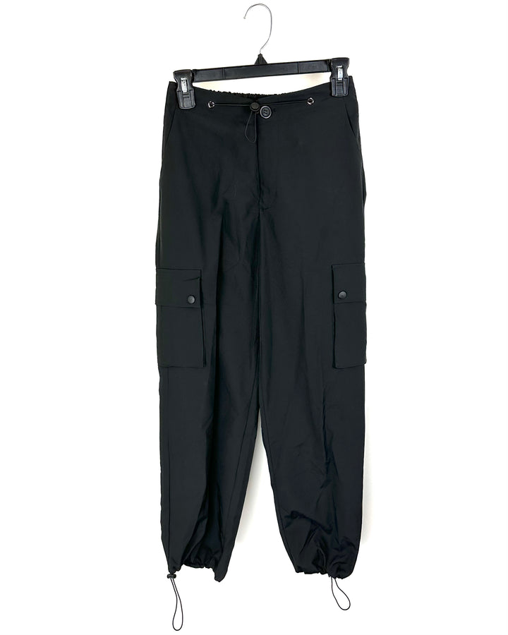 Black Lightweight Jogger Cargo Pants - Small