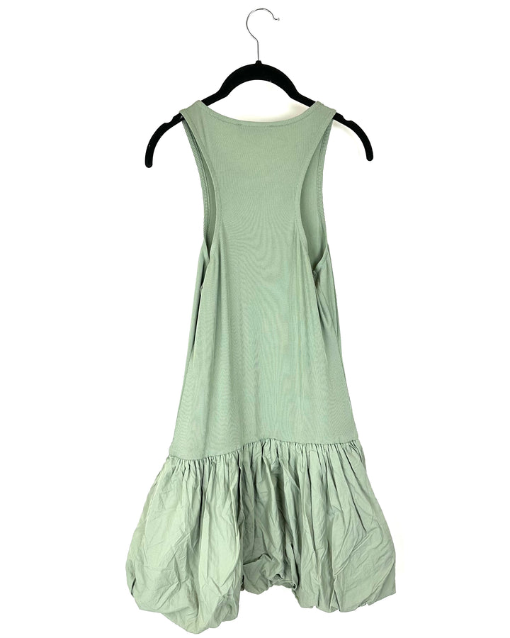 Sage Green Bubble Dress - Medium