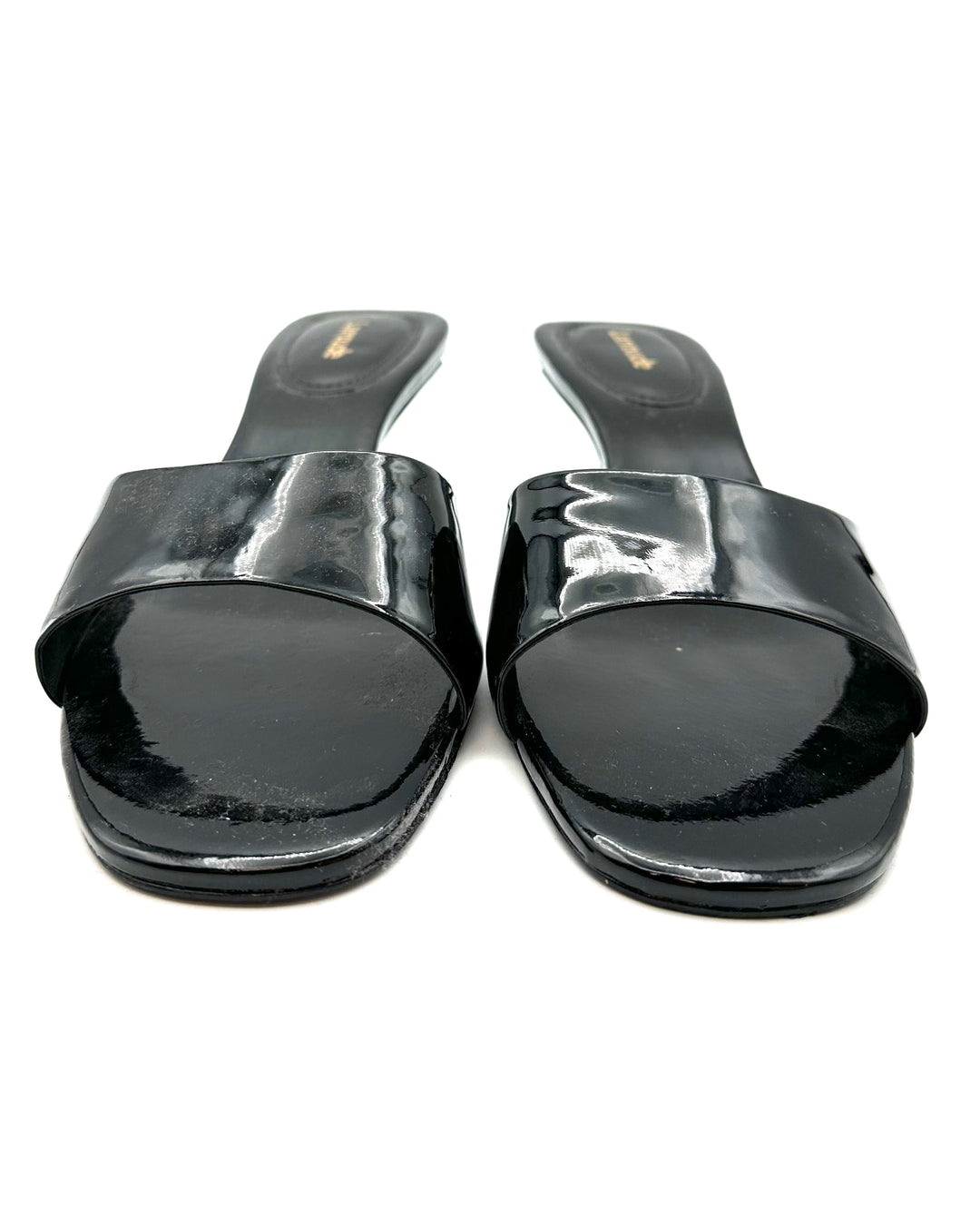 Black Patent Leather Mule - Size 9.5