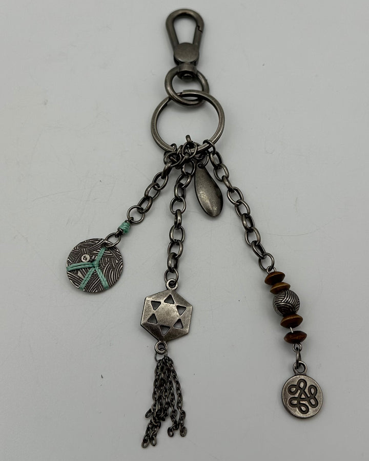 Gunmetal Chain charm Keychain
