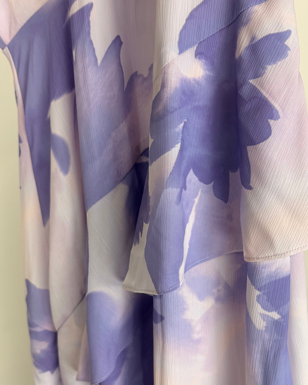 Purple Floral Ruffle Dress - Size 6/8