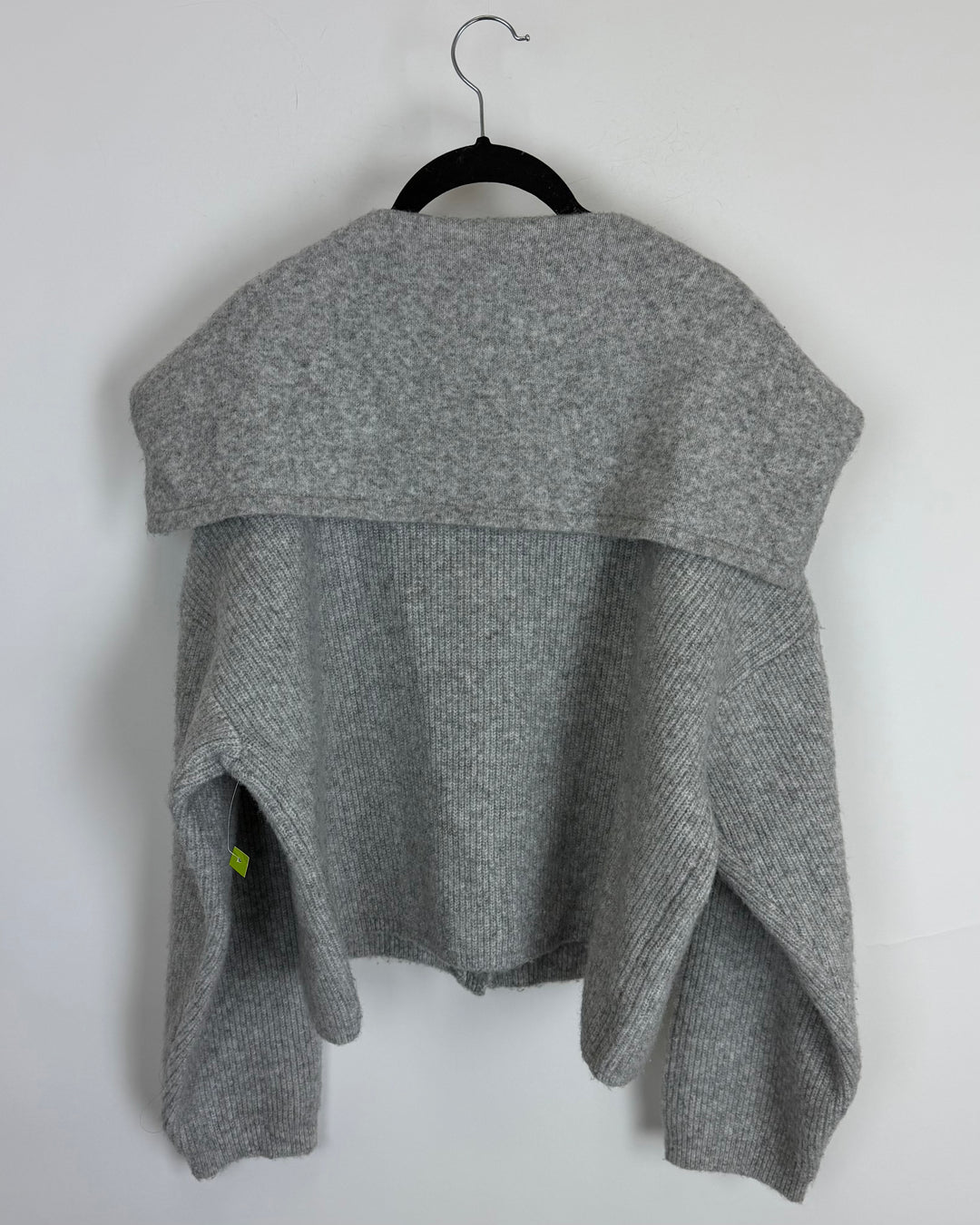 Gray Cropped Knit Sweater - Size 6/8