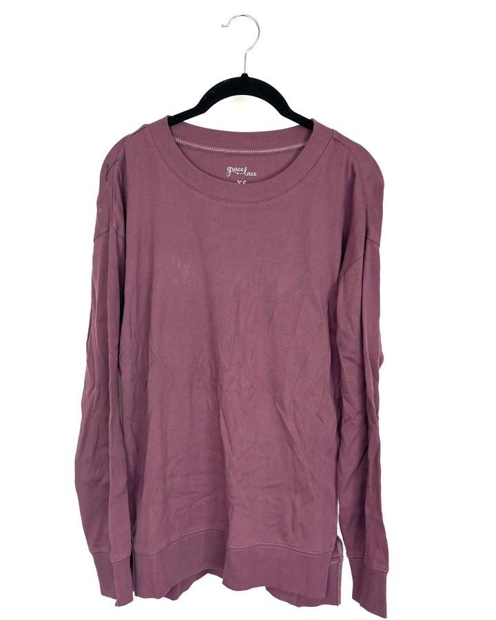 Purple Blush Long Sleeve Top - Size 2/4
