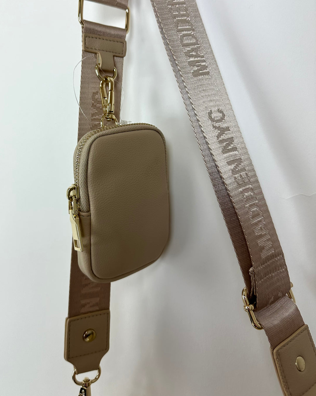 Beige Transparent Crossbody Bag