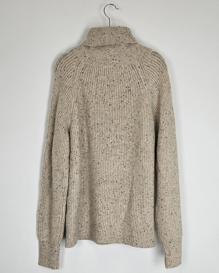 Speckled Tan Turtle Neck Sweater - Size 4/6