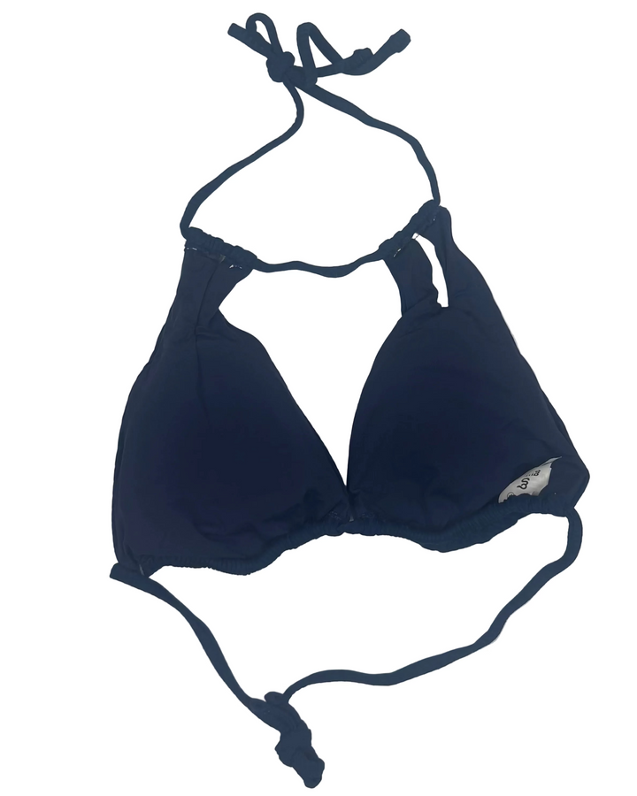 Classic Blue Cut Out Bikini Top - Small