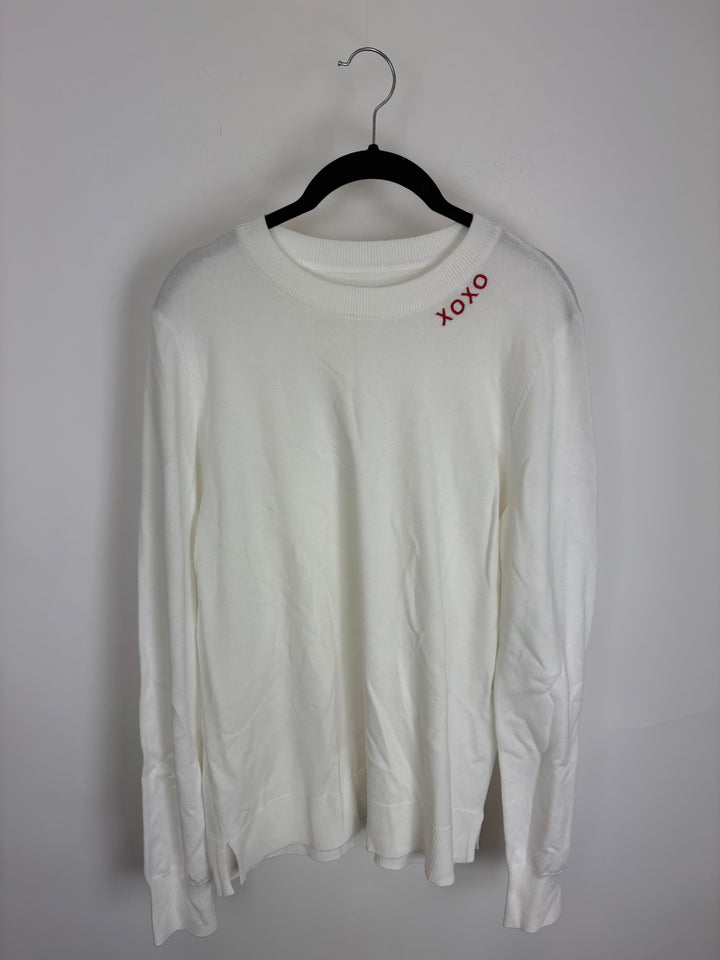 XOXO Embroidered Long Sleeve Sweater - Size 4/6