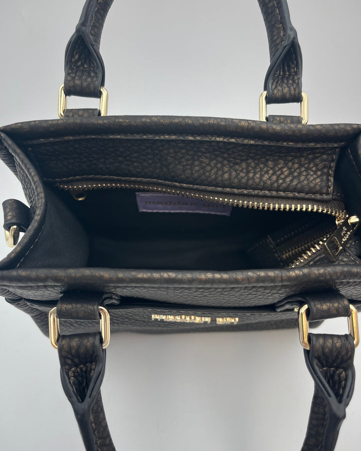 Black/Brown Mini Crossbody Bag