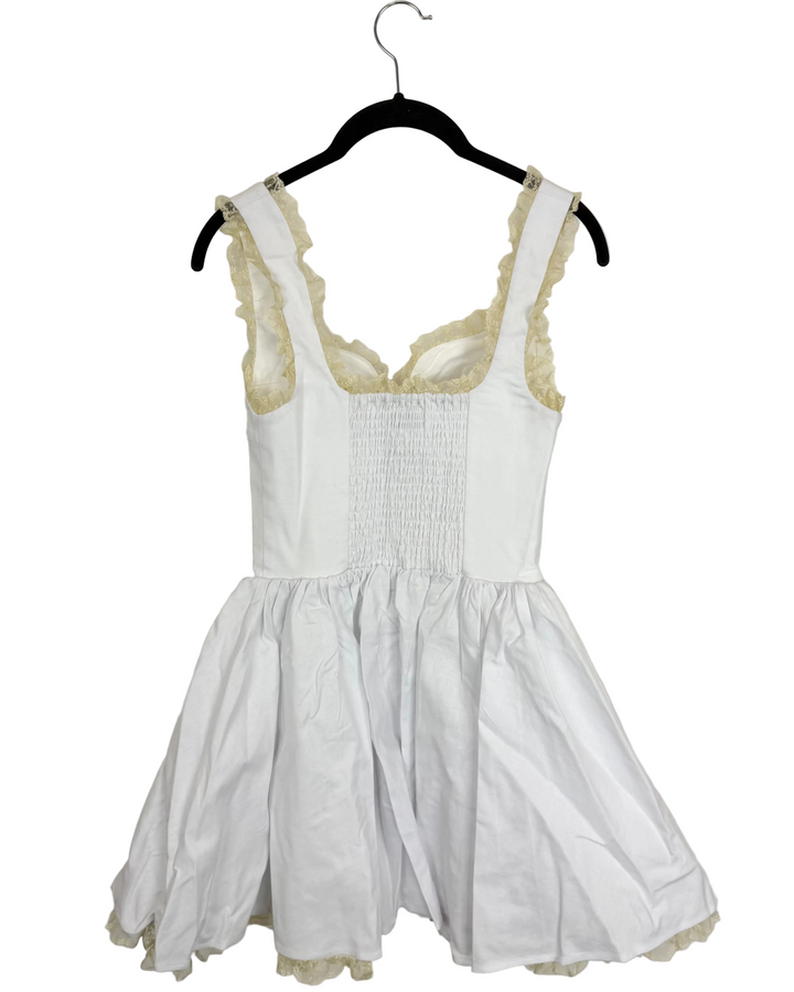 White Drop Waist Dress - Size 00/0