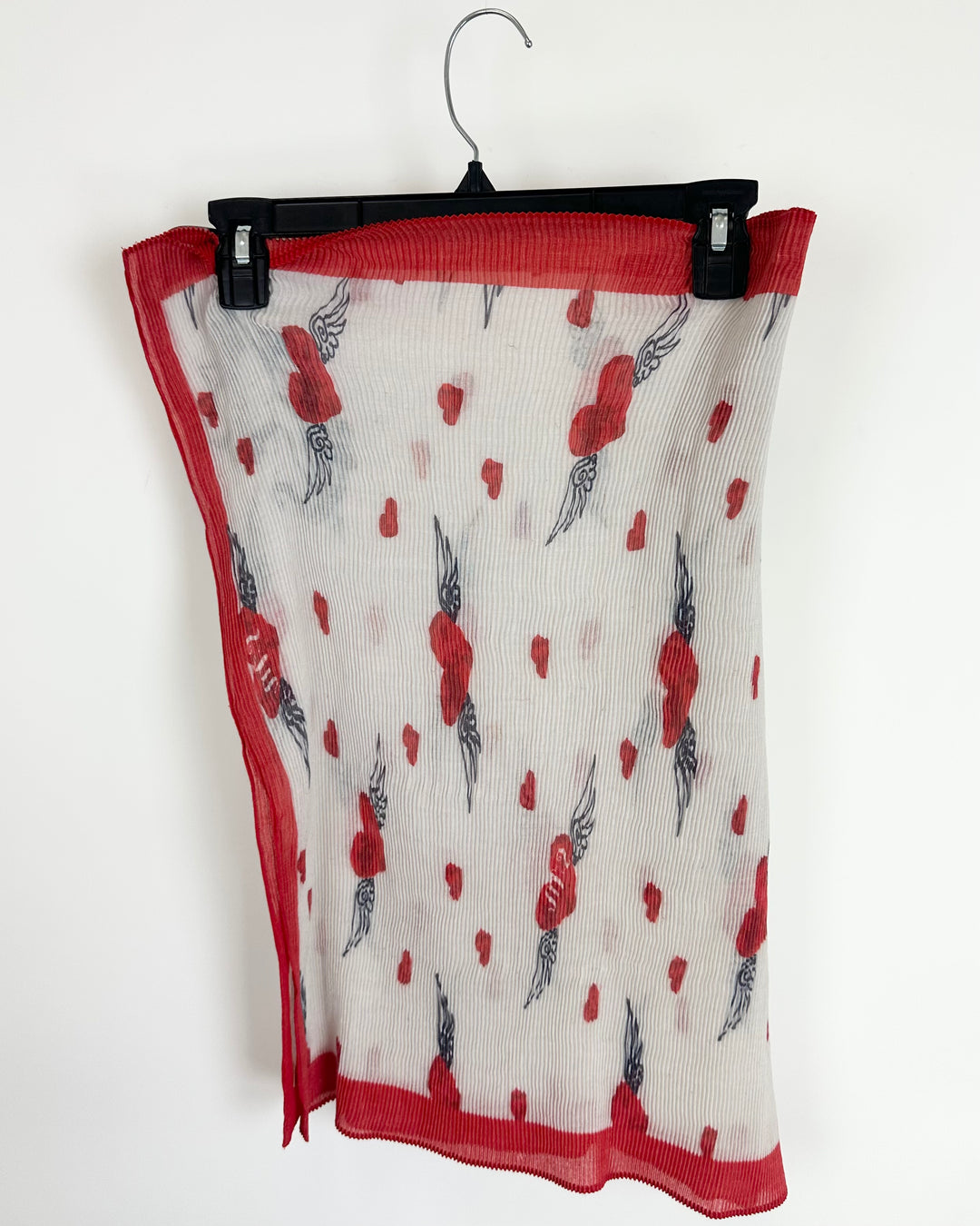 Red Flying Hearts Scarf