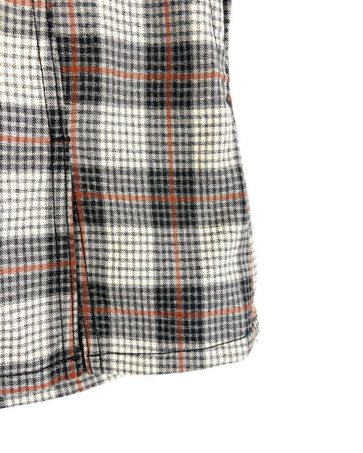 Plaid Neutral Colored Mini Skort - Size 2/4