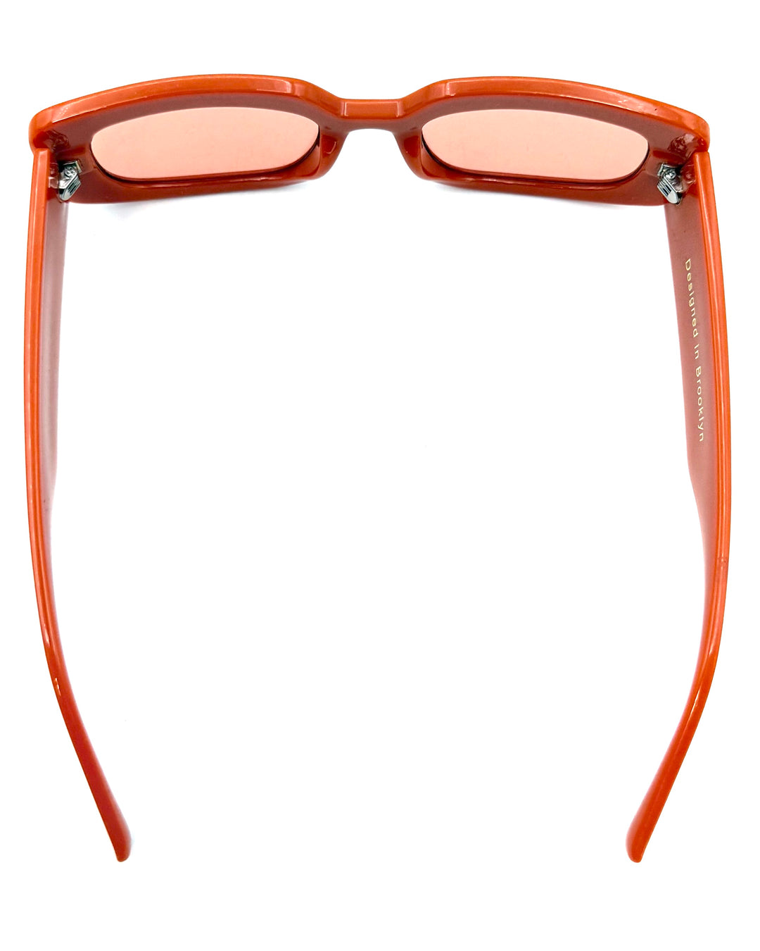 "I got my eye on you" Orange Rectangle Sunglasses