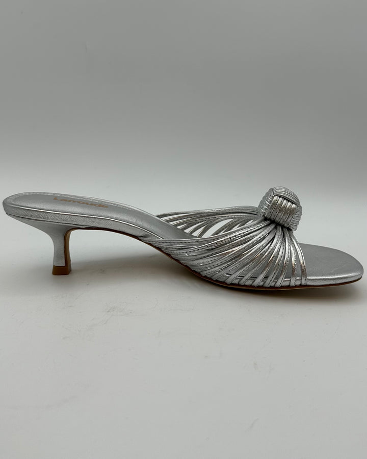 Silver Metallic Mule - Size 7