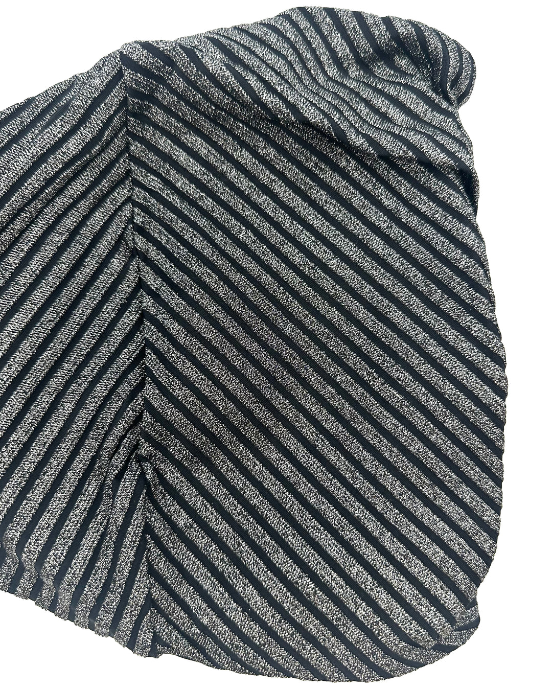 Metallic Black Strapless Bandeau Bikini Top - Extra Extra Extra Large