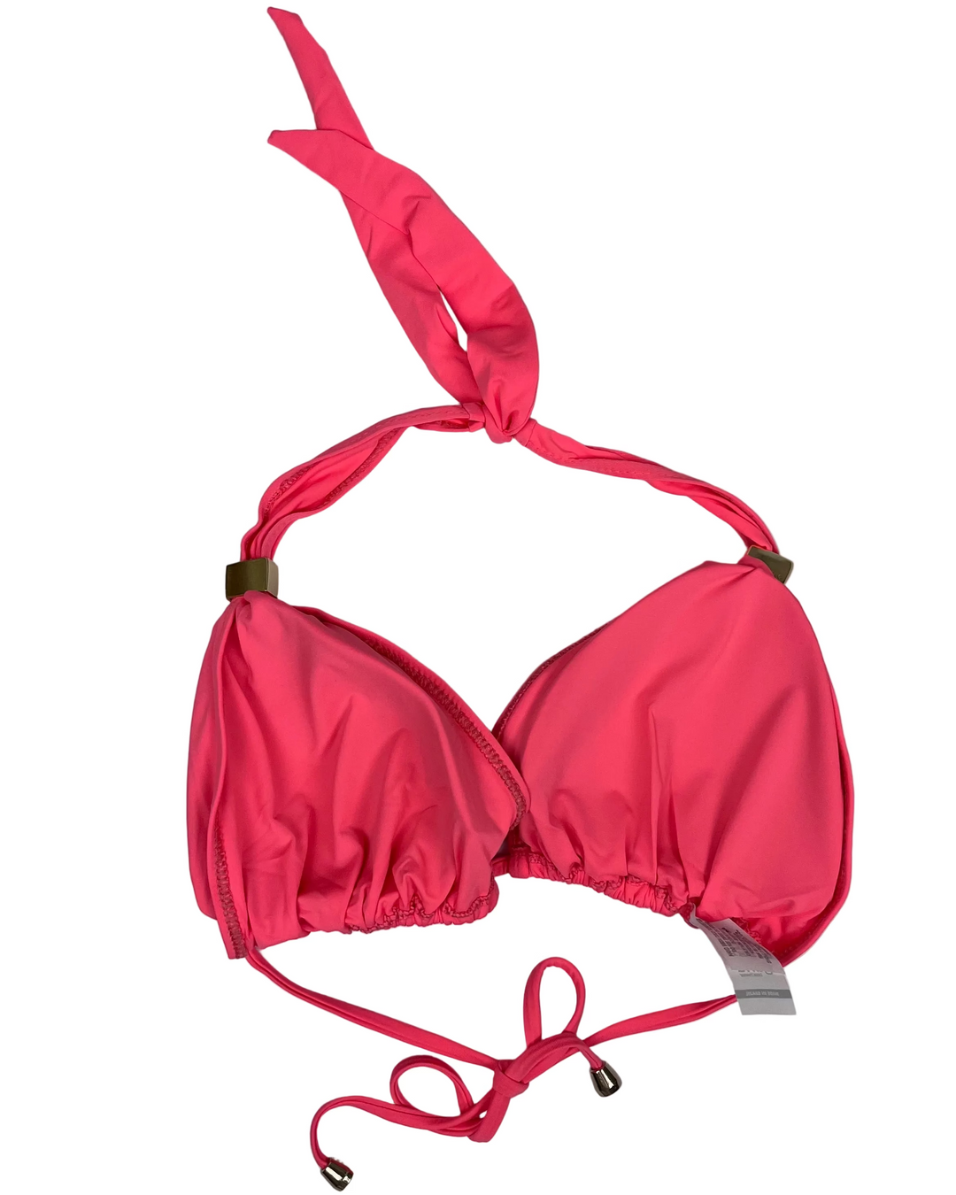 Neon Coral String Multi Wear Bikini Top - Small